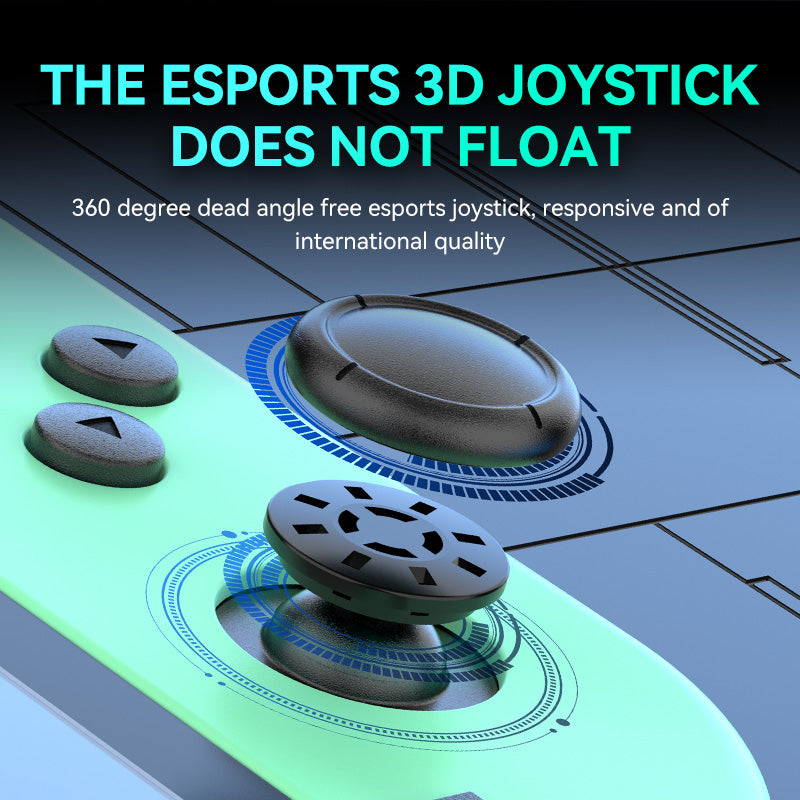 Close-up of JOY-02 Nintendo Switch Joy-Con Controller esports-grade 3D joystick with 360° precision and responsive control.