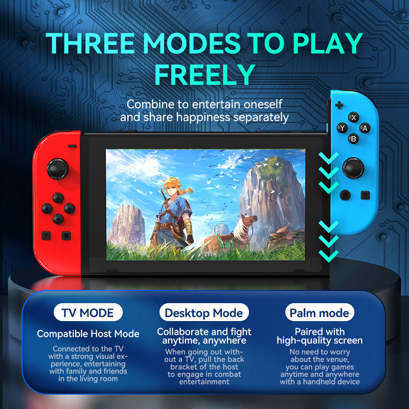 JOY-02 Nintendo Switch Joy-Con Controller supports TV, desktop, and palm modes for flexible gaming on the Switch console.