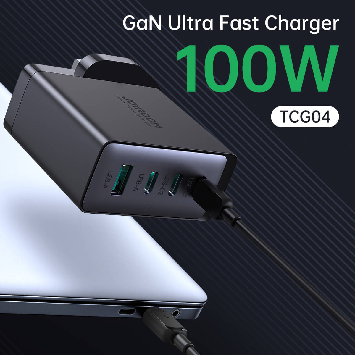 JOYROOM JR-TCG04 100W GaN Ultra Fast Charger Kit - Hugmie
