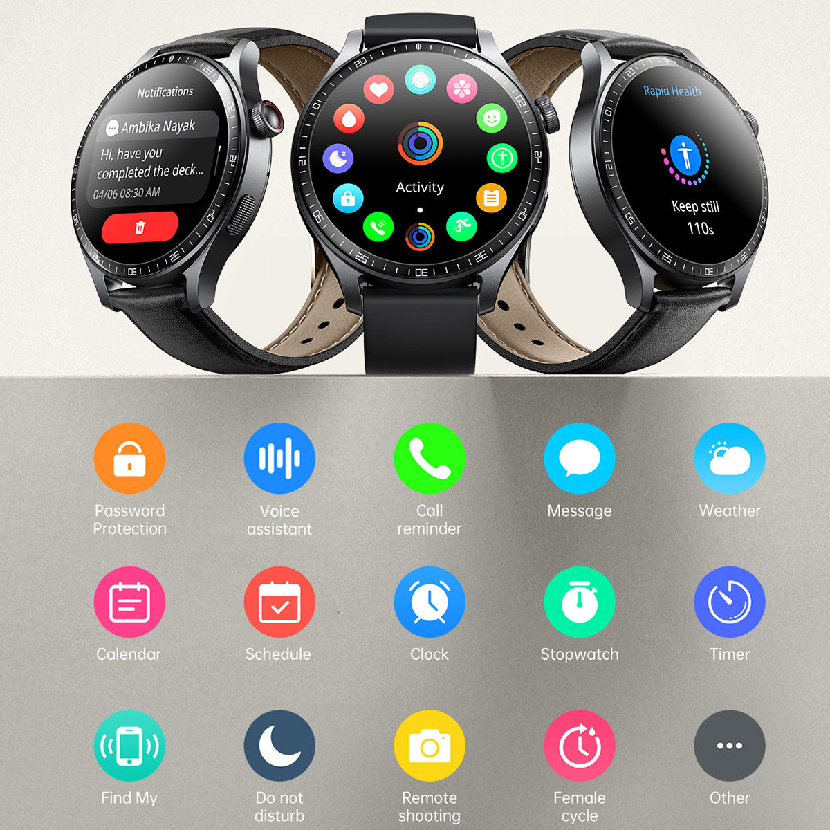 JOYROOM JR-FC2 Pro Classic Series Smart Watch - Hugmie