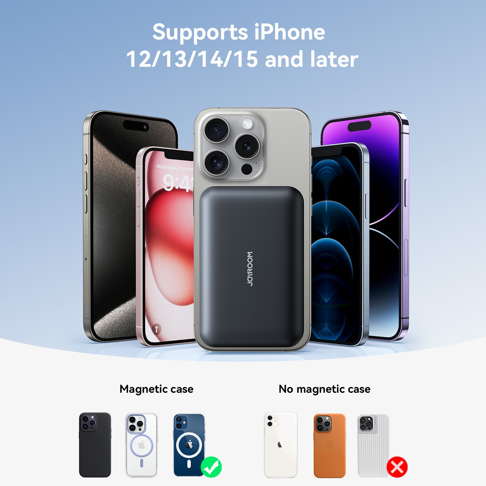 JOYROOM JR-W020 PD20W Magnetic Wireless Power Bank 10000mAh