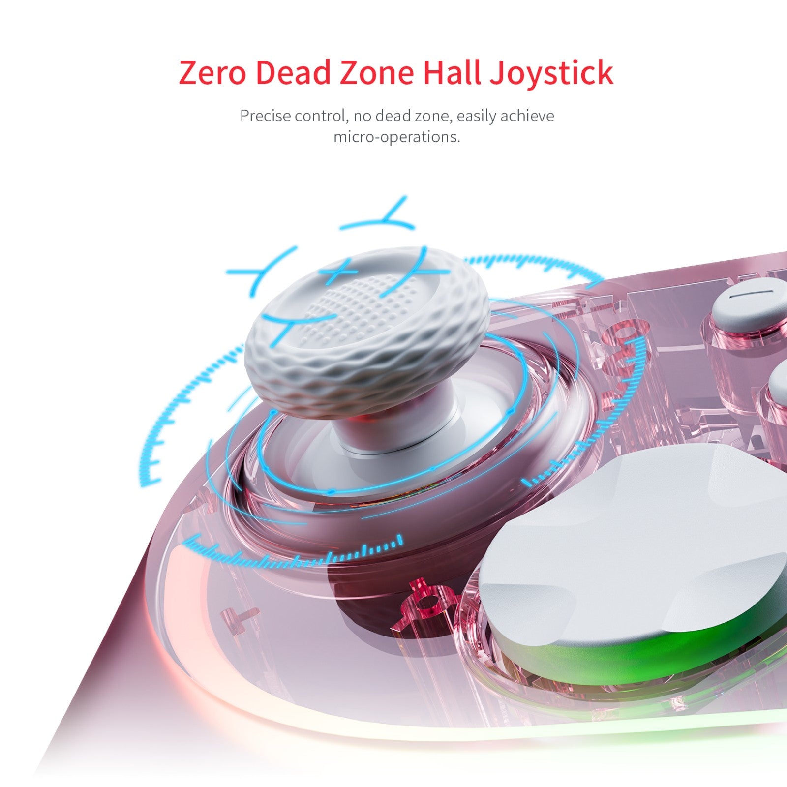 LinYuo KS55 Transparent Game Controller + Charging Dock