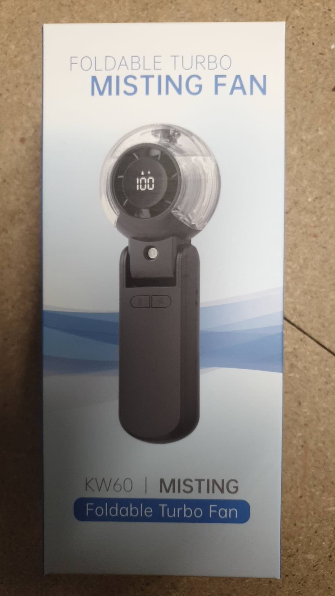 KW60 Foldable Turbo Misting Handheld Fan