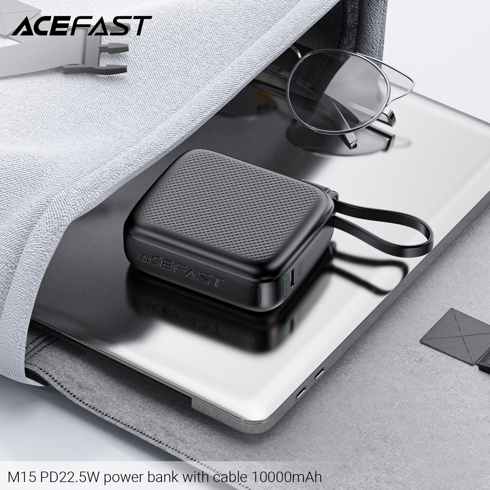 ACEFAST M15 PD22.5W Power Bank with Cable 10000mAh