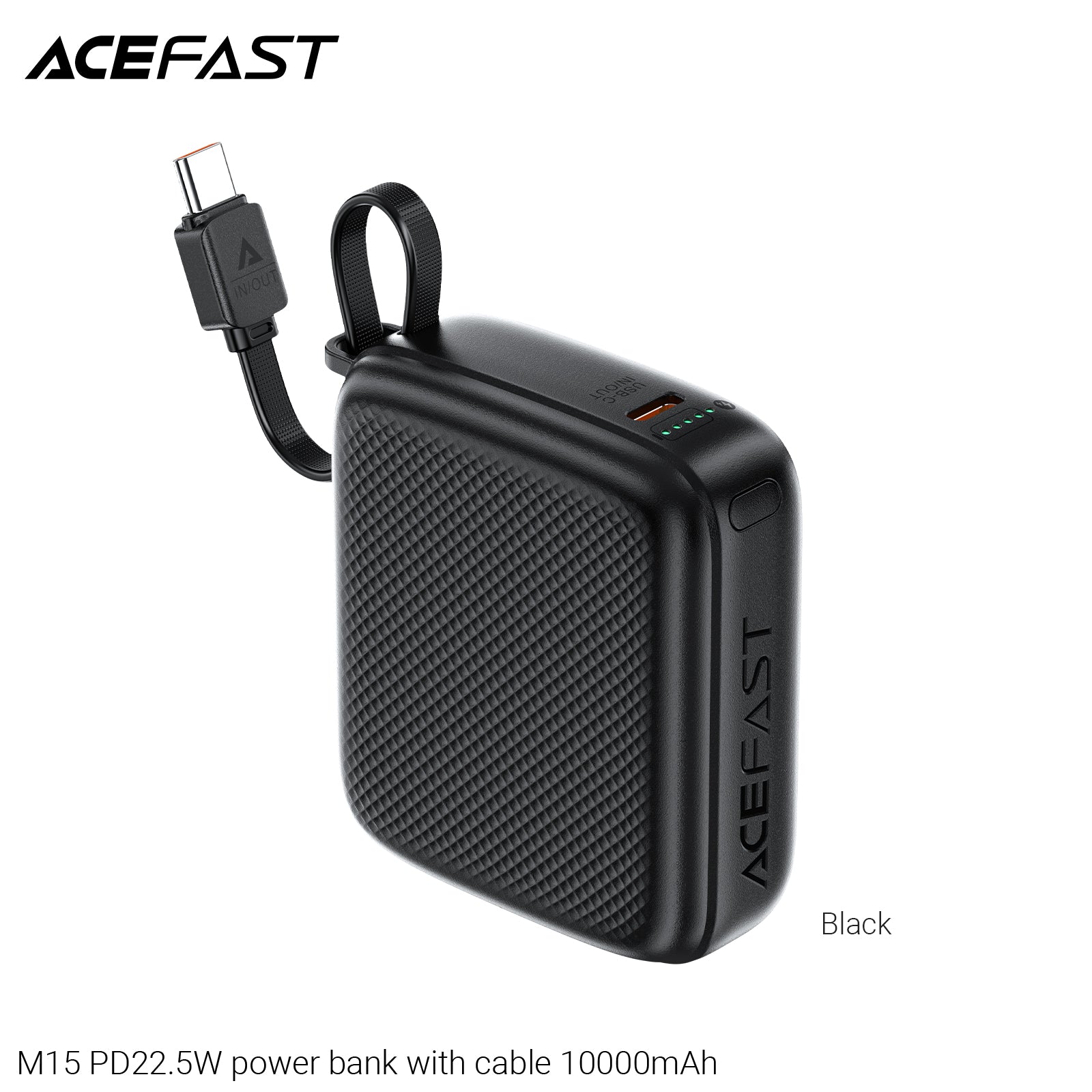 ACEFAST M15 PD22.5W Power Bank with Cable 10000mAh
