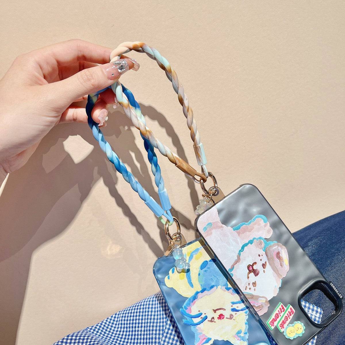 Luminous Bear Universal Silicone Phone Wrist Lanyard - Hugmie