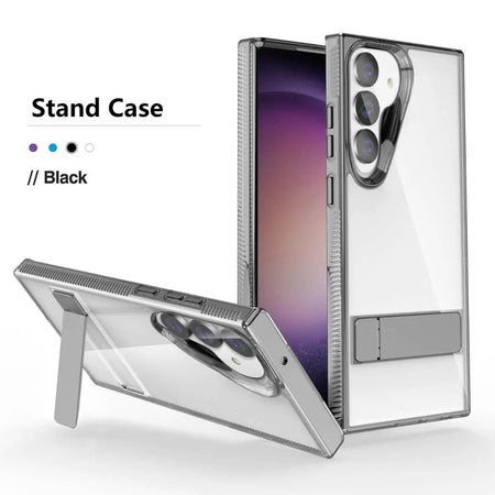 Samsung S23 Stand Case Crystal Clear | Hugmie