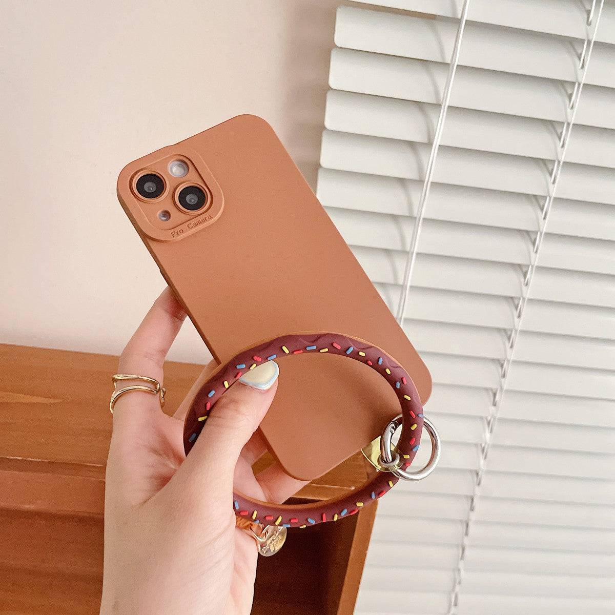 Cute Donut Universal Silicone Phone Wrist Lanyard - Hugmie