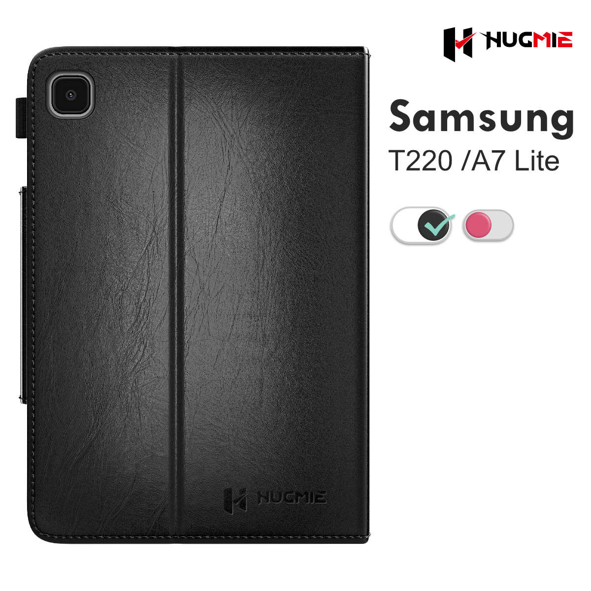 Samsung Galaxy Tab T220/A7 Lite Leather Folio Case | Hugmie