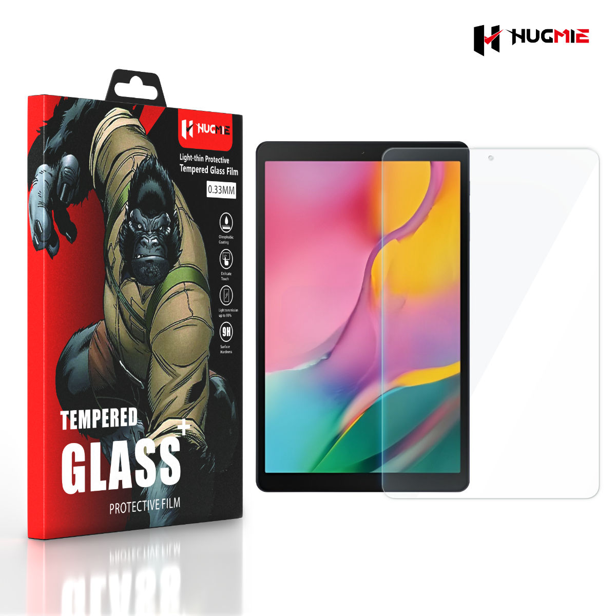 2x Samsung Tab T510 Glass Screen Protector | Hugmie