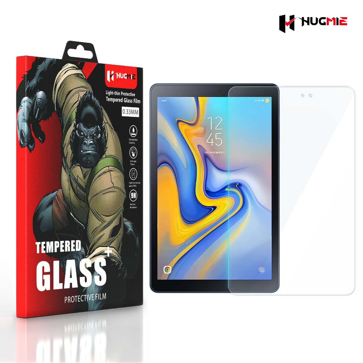 2x Samsung Tab T590 Glass Screen Protector | Hugmie