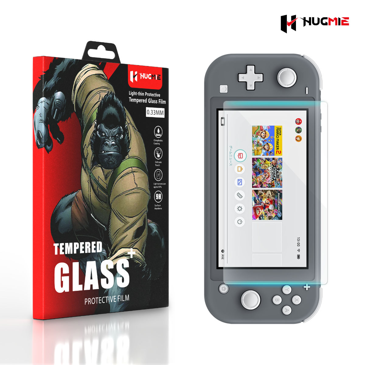 2x Nintendo Switch Lite Screen Protector Glass 5.5-inch