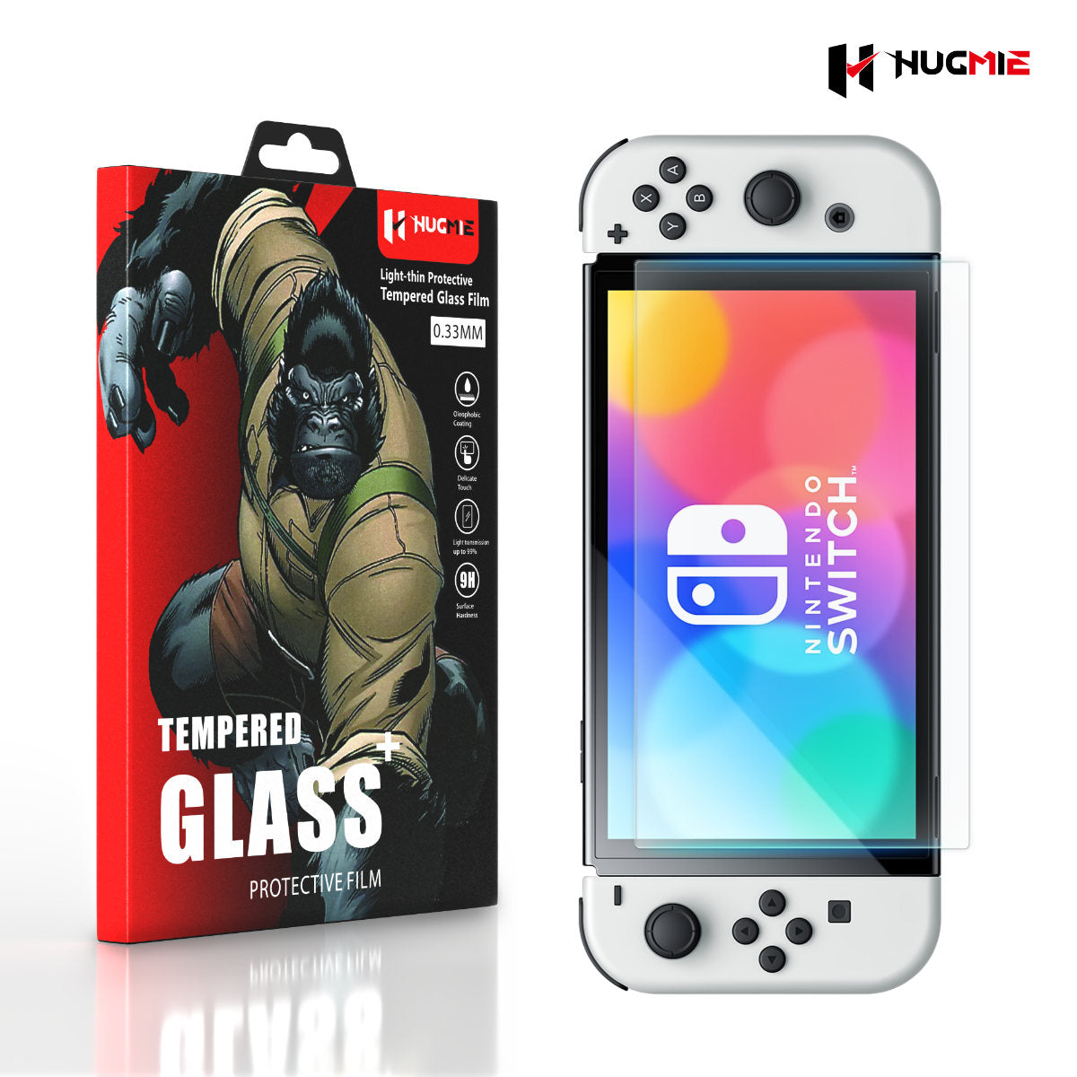 2x Nintendo Switch Oled Glass Screen Protector 7-inch