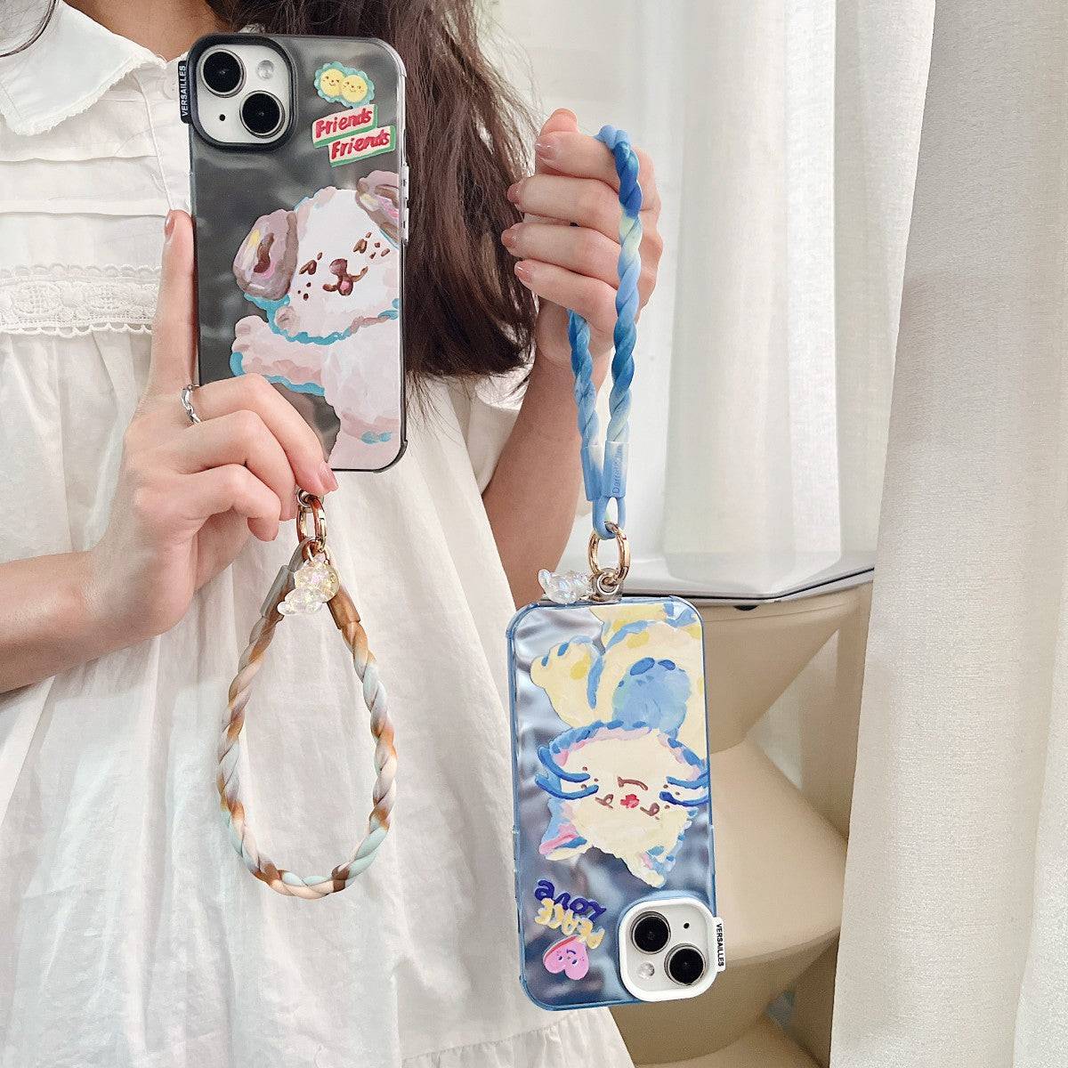 Luminous Bear Universal Silicone Phone Wrist Lanyard - Hugmie