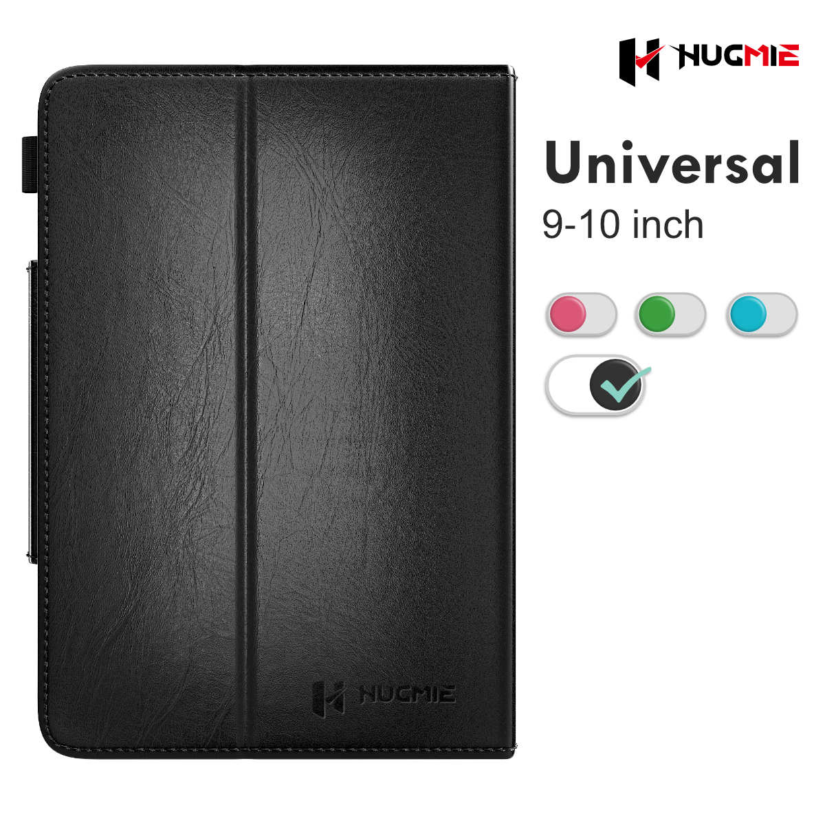 Hugmie® Neoteric Series Universal 9-10 inch Tablet Leather Folio Case