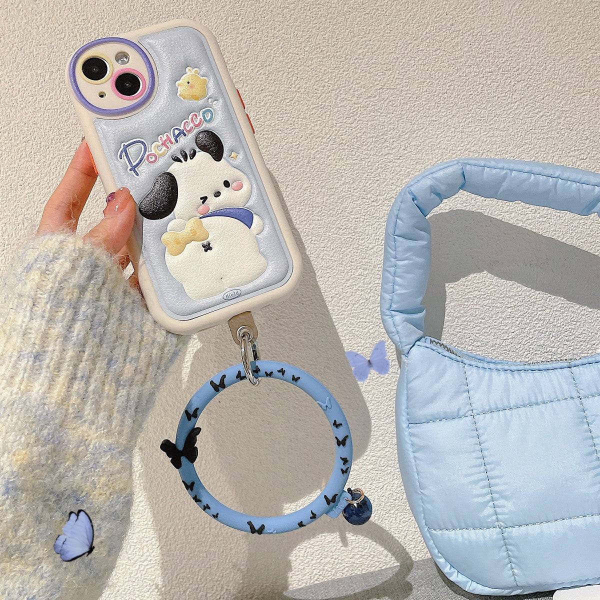 Cartoon Hoop Universal Silicone Phone Wrist Lanyard - Hugmie