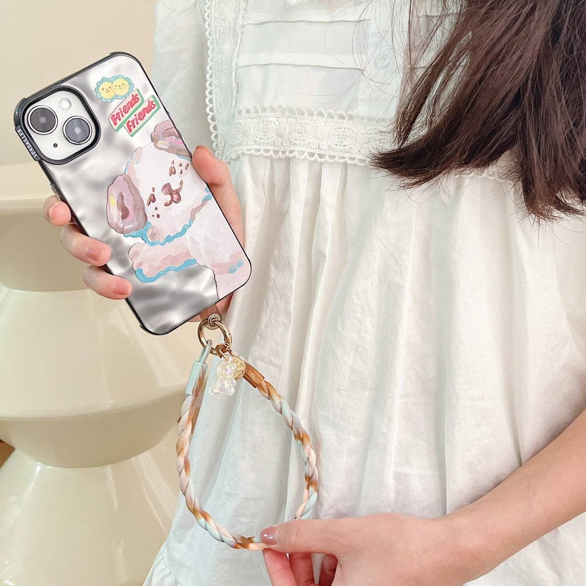 Luminous Bear Universal Silicone Phone Wrist Lanyard - Hugmie