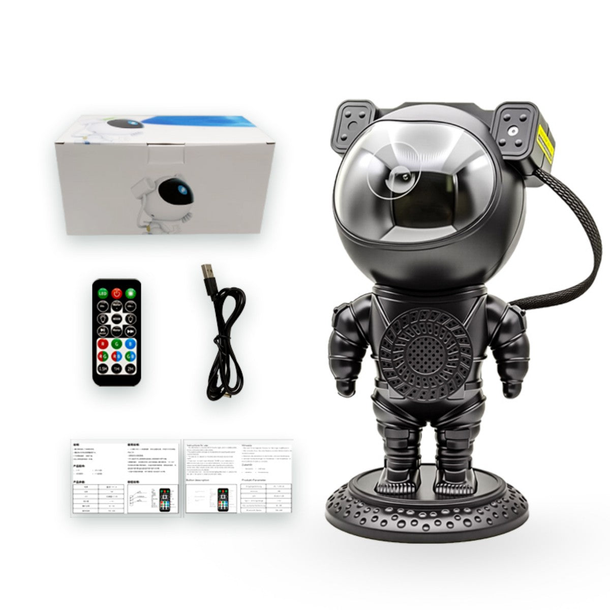 Astronaut Star Projector Light with Bluetooth Speaker