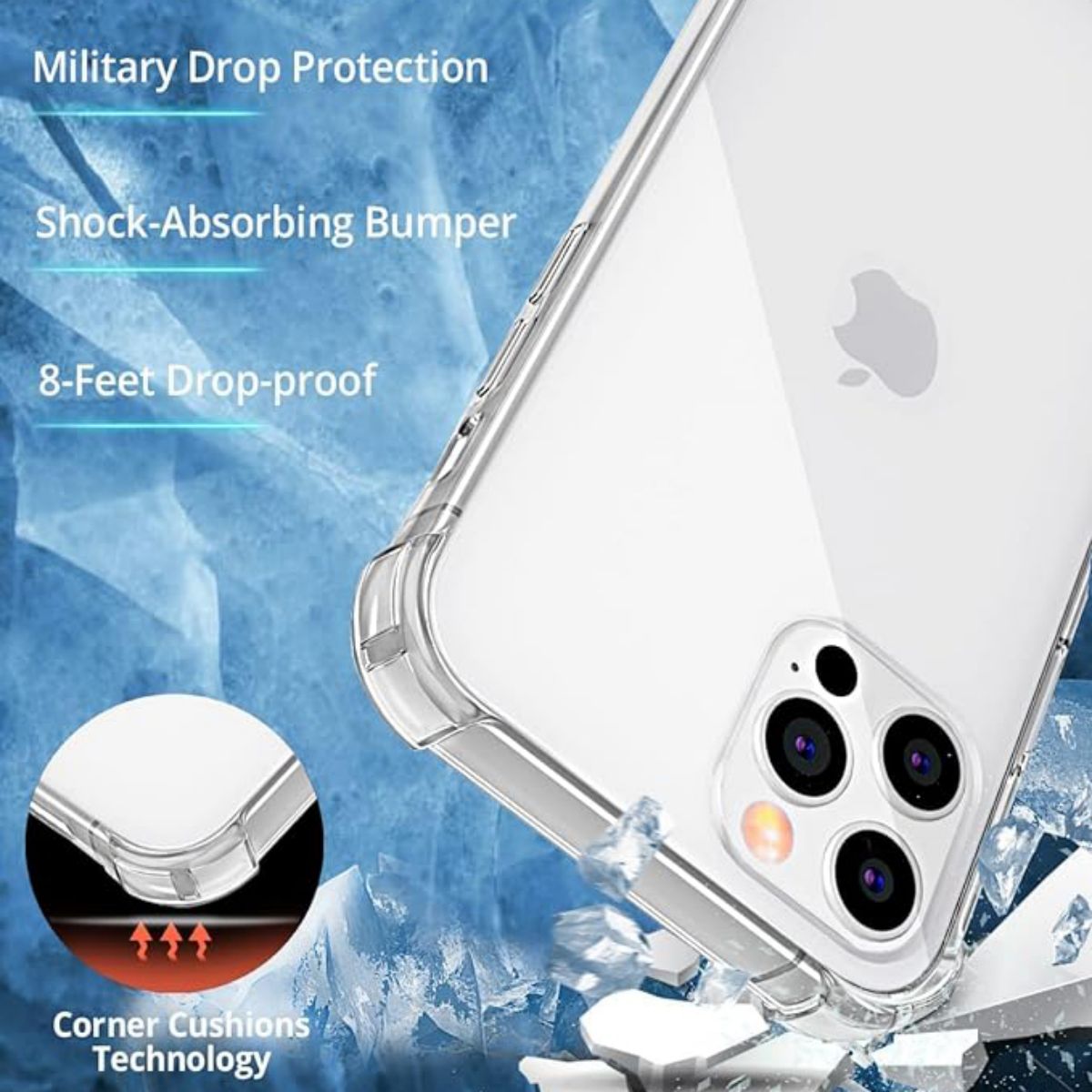 Air Armor Series iPhone Clear Case - Hugmie
