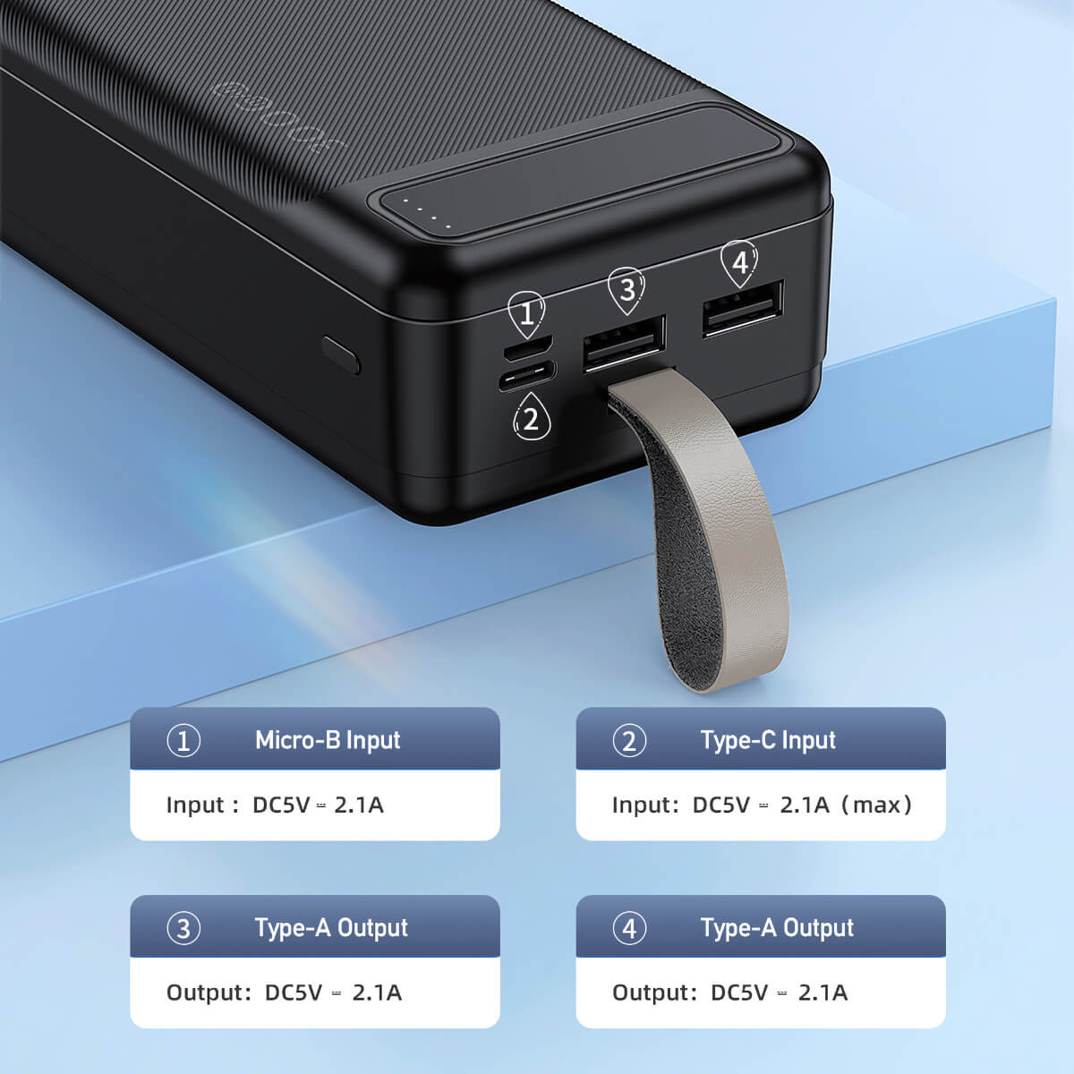 AWEI P7K 30000mah Dual USB Power Bank - Hugmie