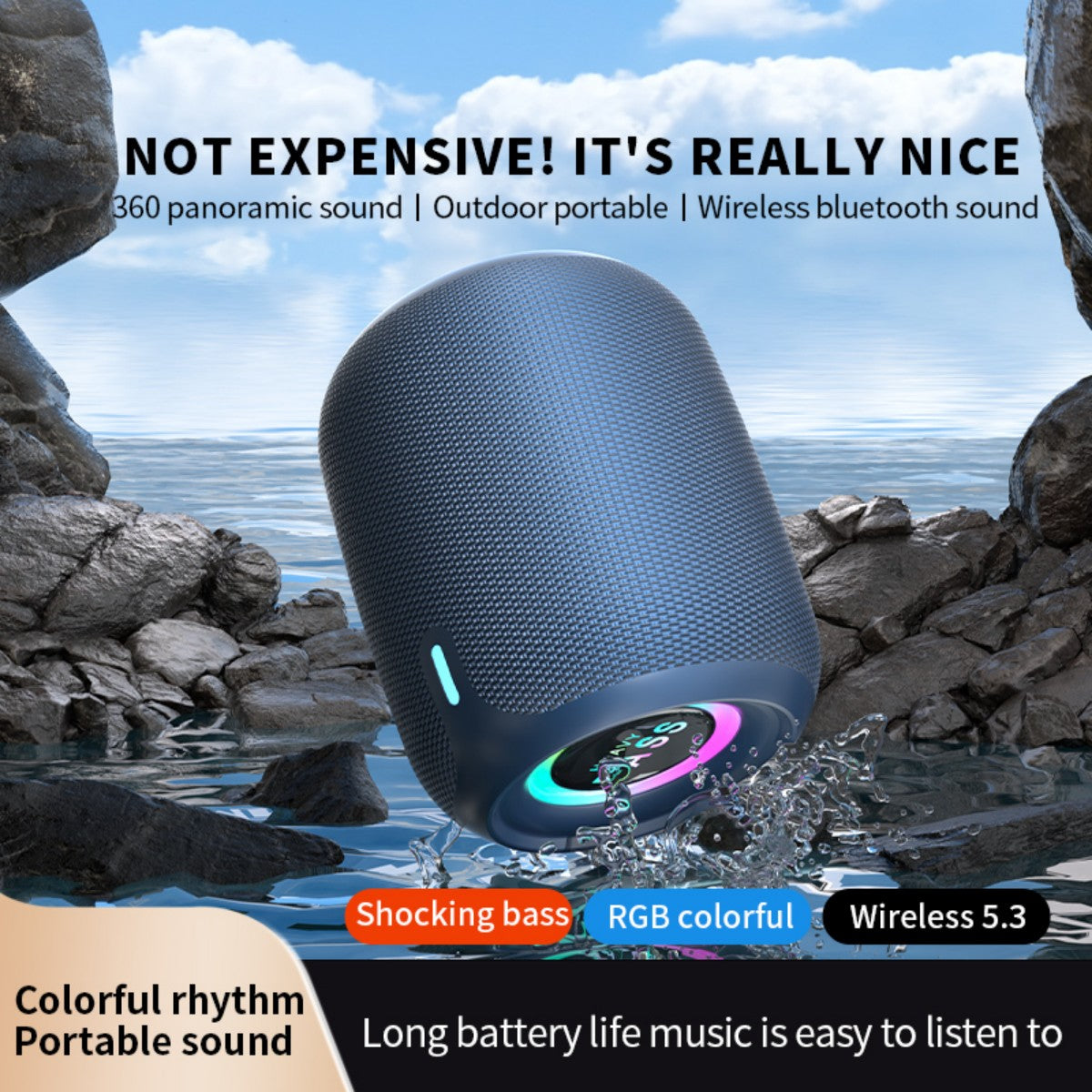 BASS-03 Portable Wireless Bluetooth Speaker