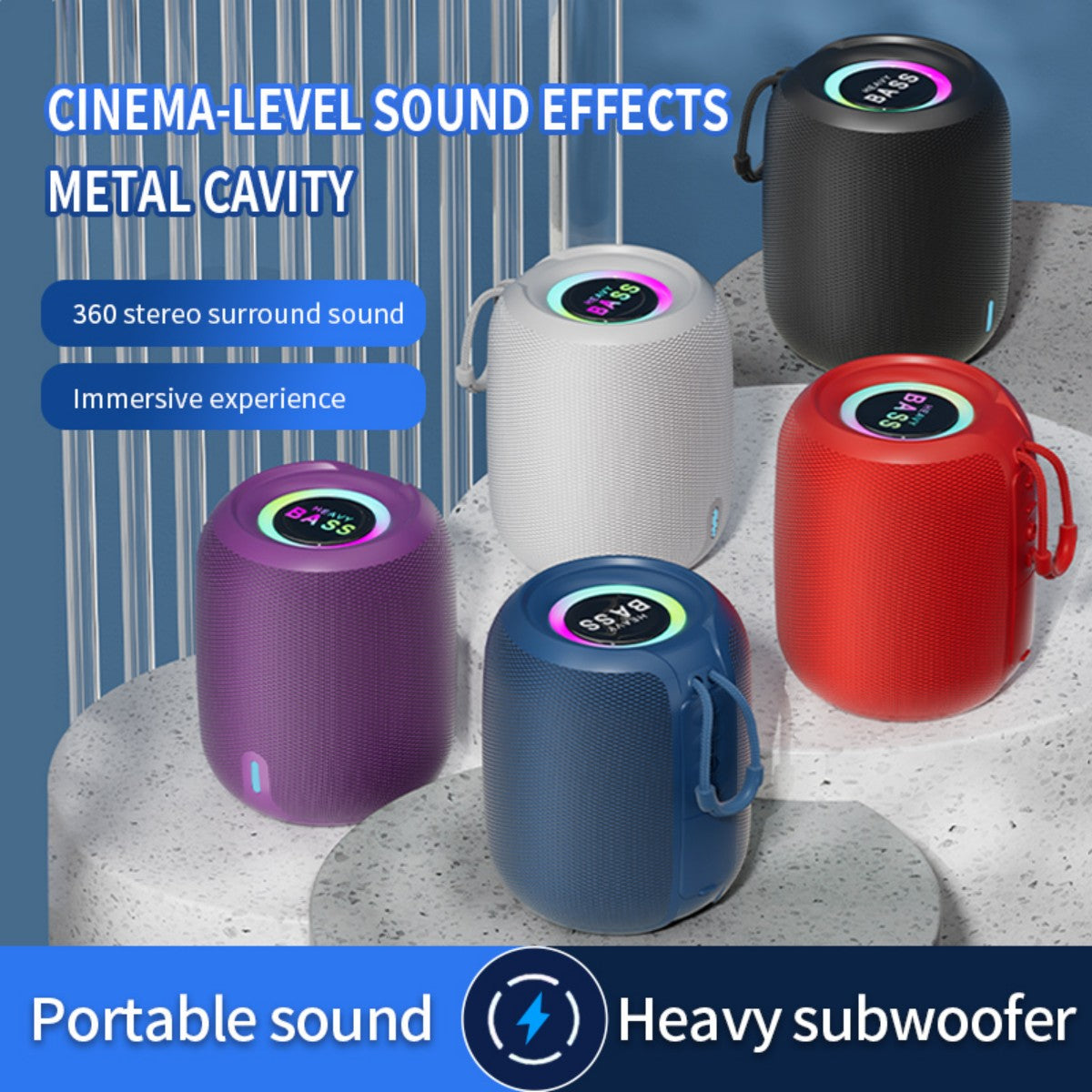 BASS-03 Portable Wireless Bluetooth Speaker