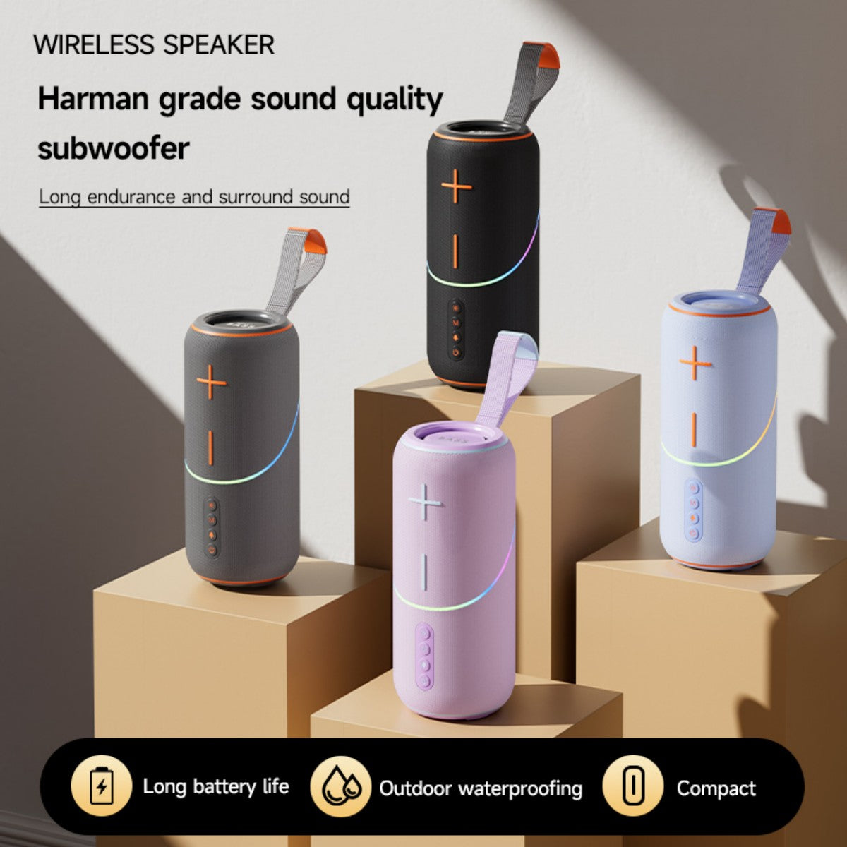 BASS-05 20W Portable Wireless Bluetooth Speaker