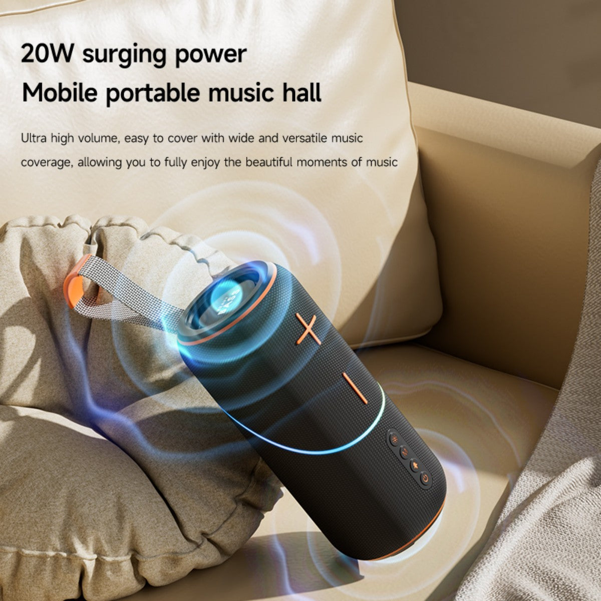 BASS-05 20W Portable Wireless Bluetooth Speaker