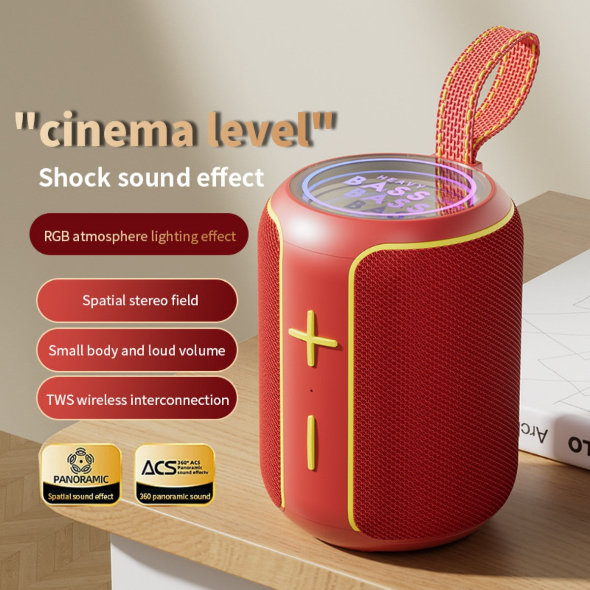BASS-06 10W Portable Wireless Bluetooth Speaker
