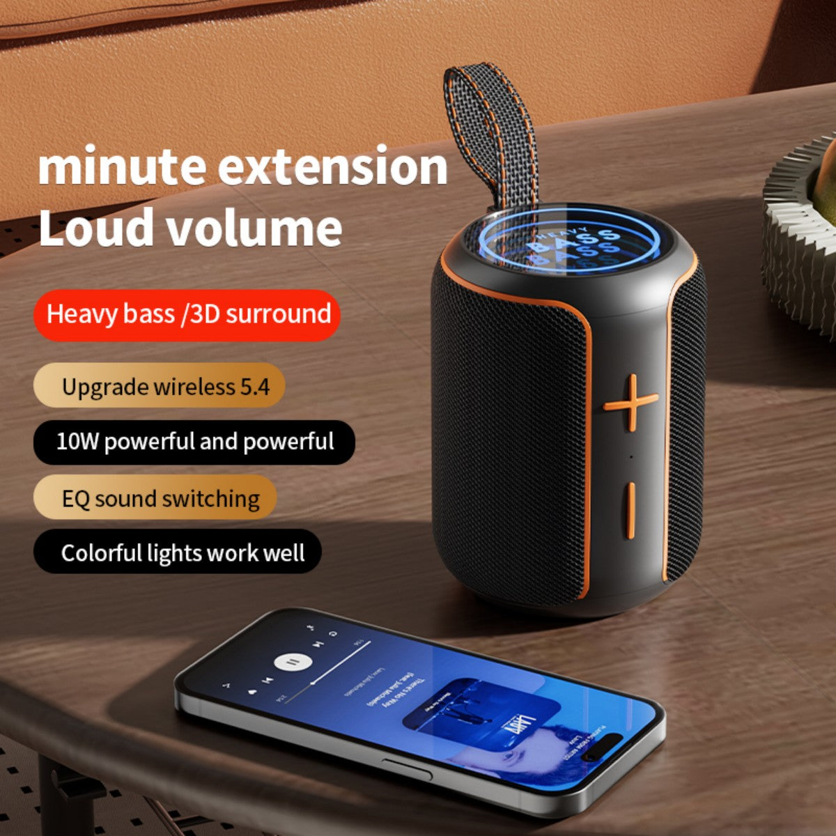 BASS-06 10W Portable Wireless Bluetooth Speaker