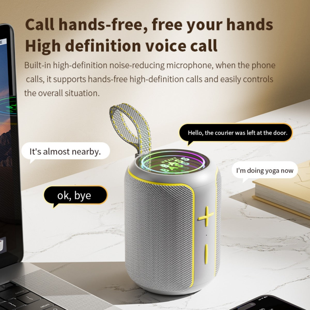 BASS-06 10W Portable Wireless Bluetooth Speaker