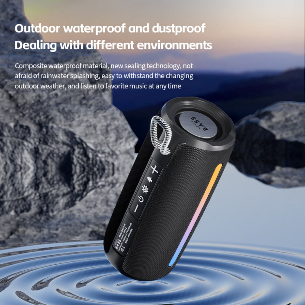 BASS-08 10W Portable Wireless Bluetooth Speaker