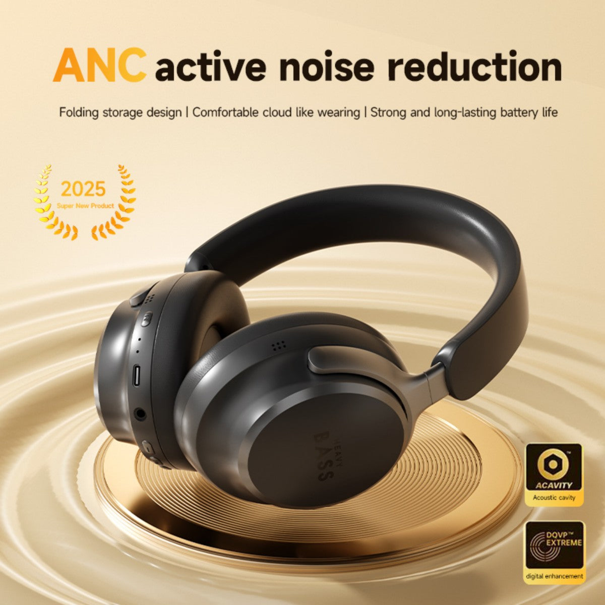 BASS-100 ANC Wireless Headphones