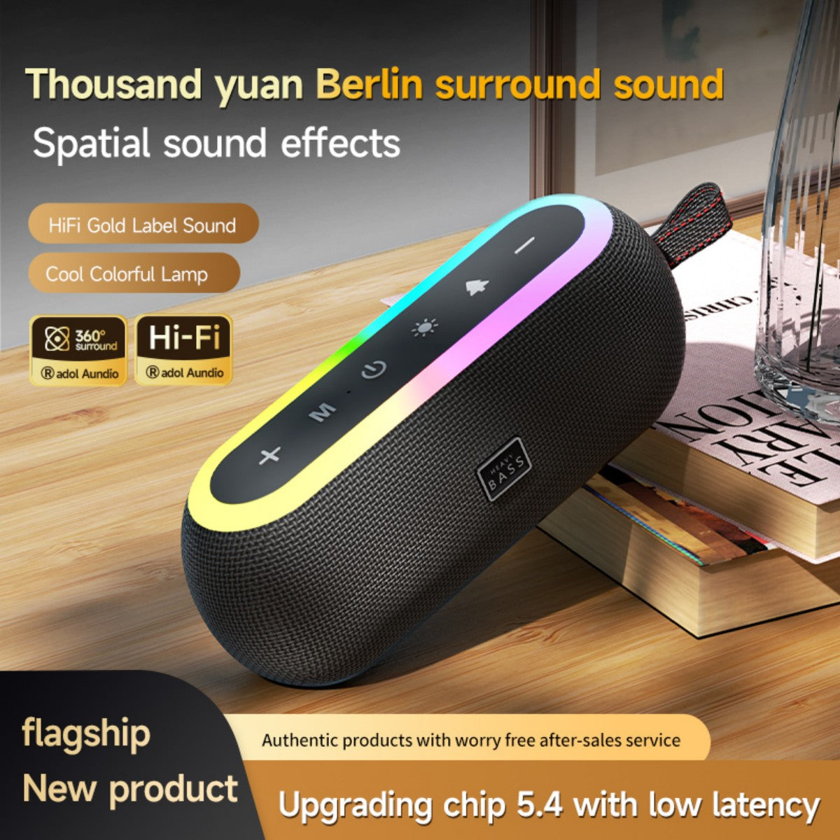 BASS-12 Portable Wireless Bluetooth Speaker Black