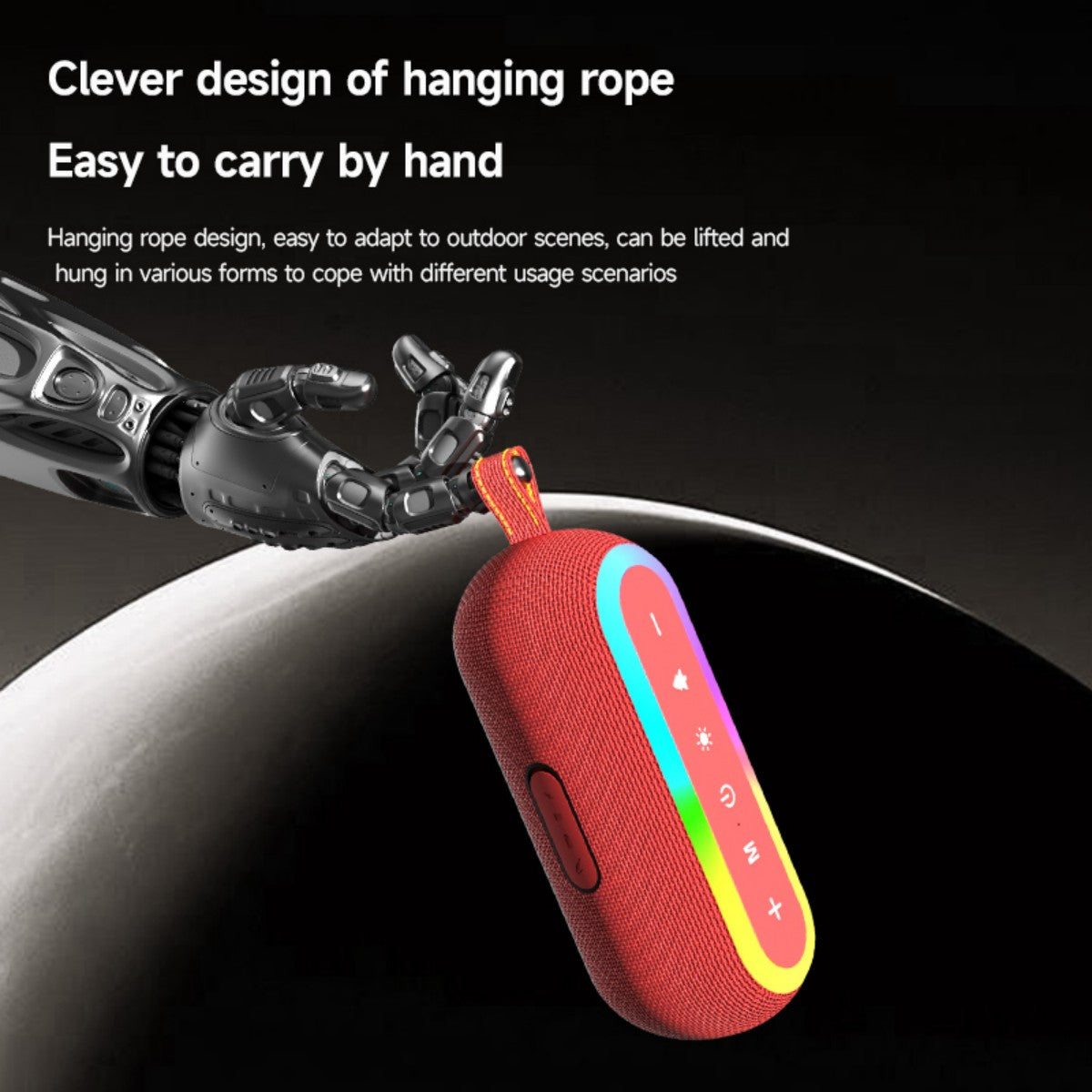 BASS-12 Portable Wireless Bluetooth Speaker Black