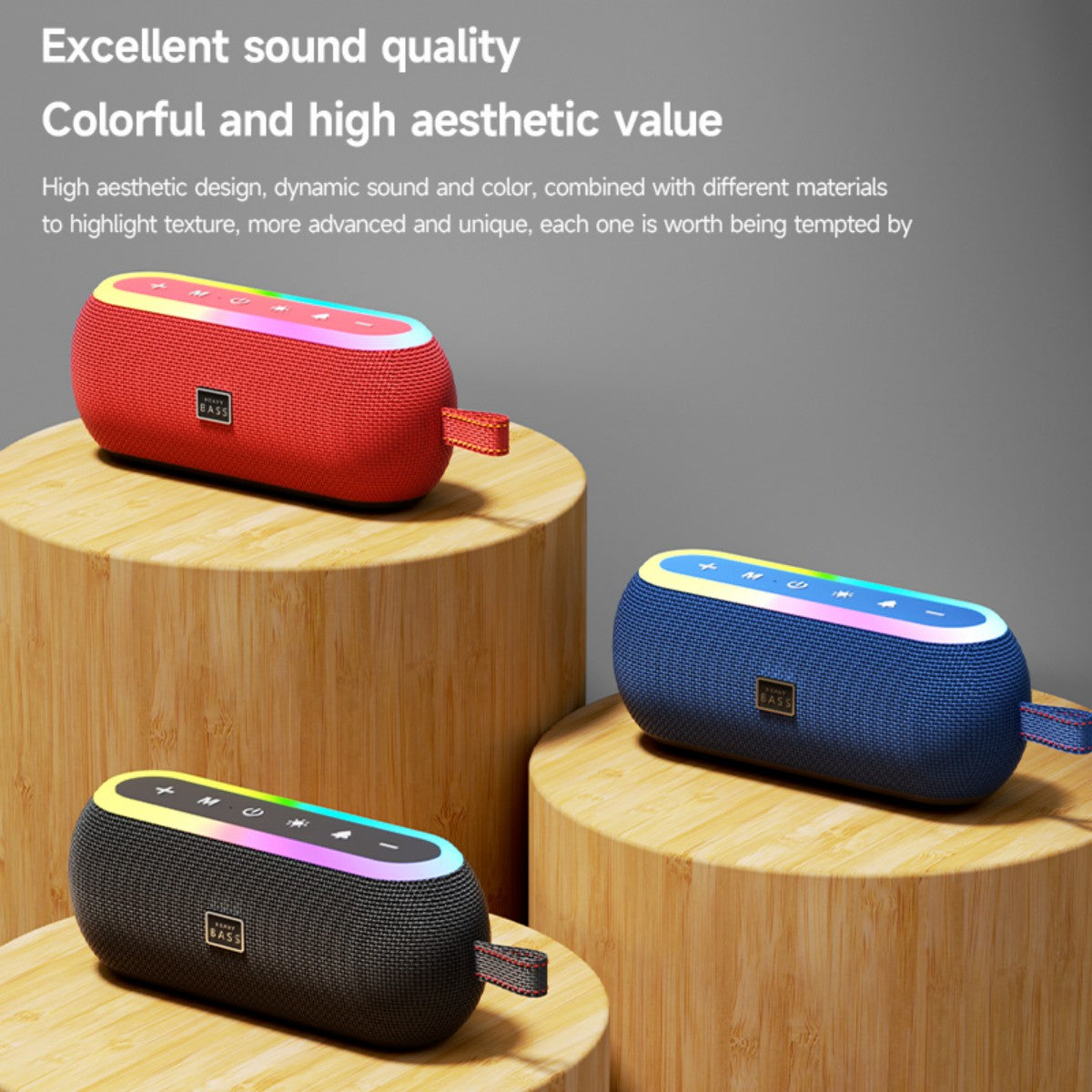 BASS-12 Portable Wireless Bluetooth Speaker Black