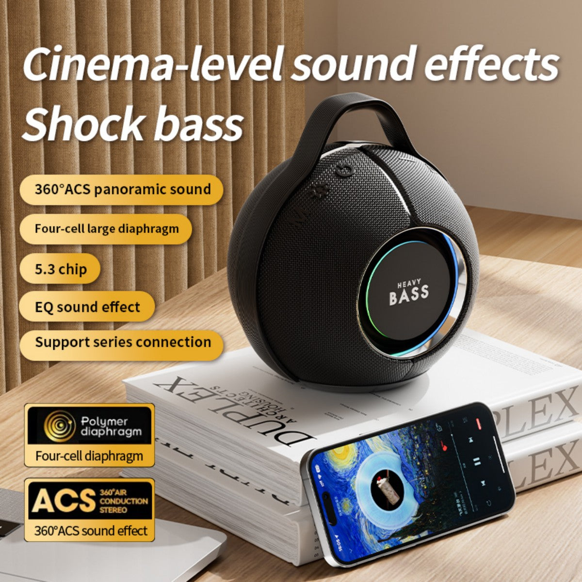 BASS-30 Portable Wireless Bluetooth Speaker