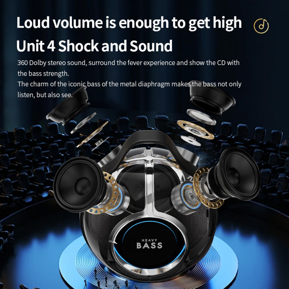 BASS-30 Portable Wireless Bluetooth Speaker