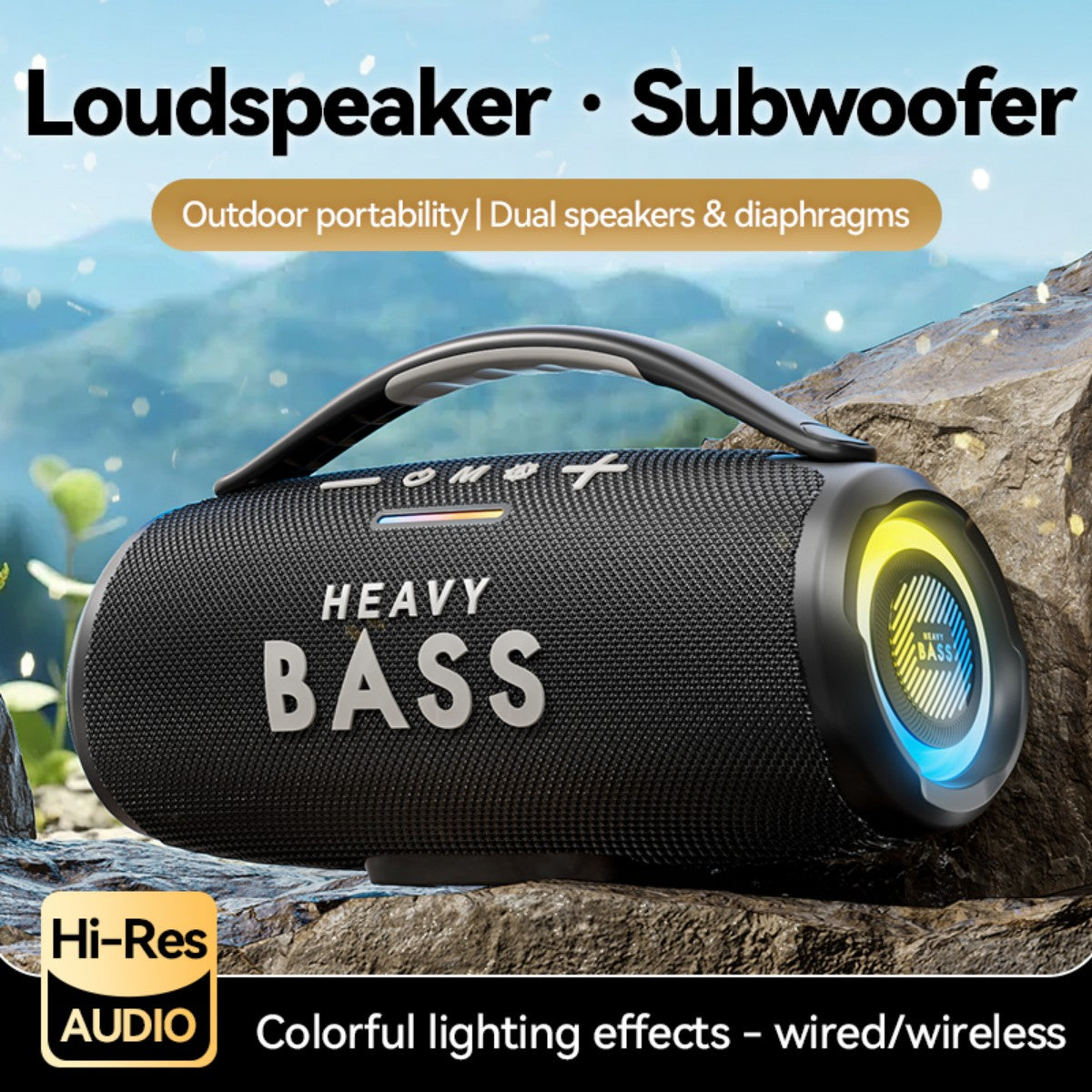 BASS-31 Portable Wireless Bluetooth Speaker