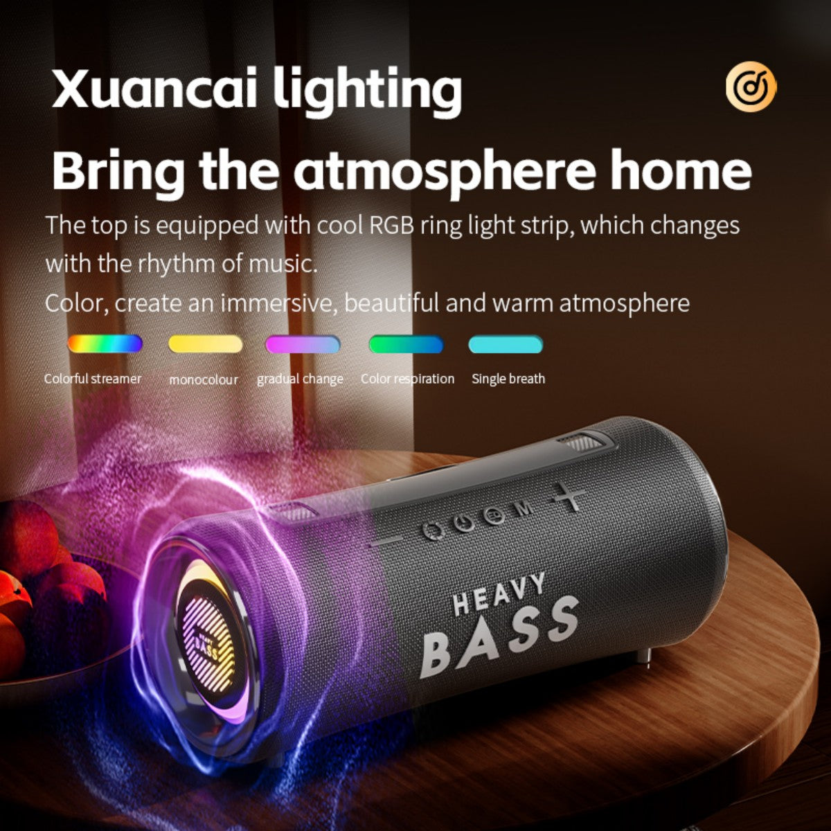 BASS-32 40W Portable Wireless Bluetooth Speaker Black