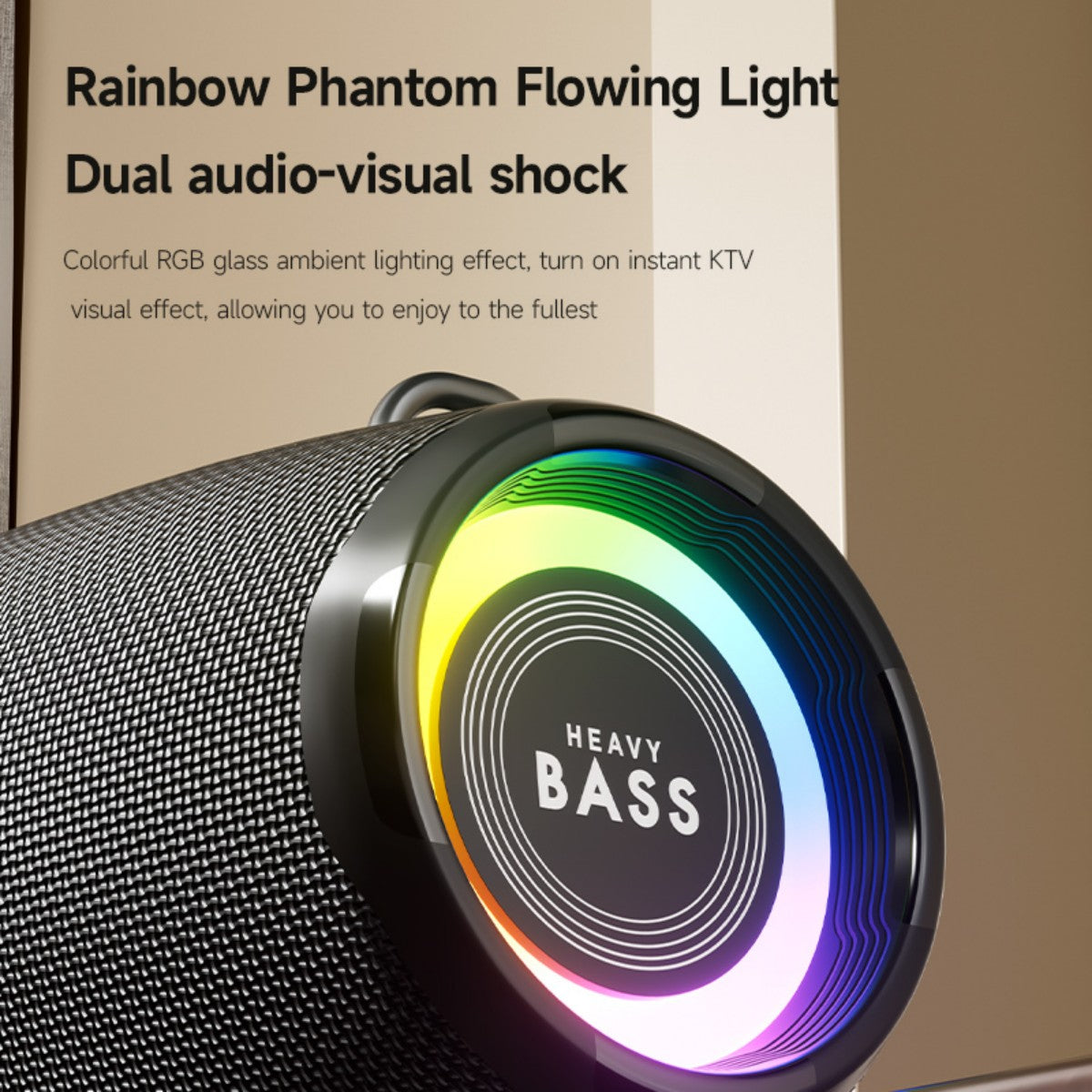 BASS-36 75W Portable Wireless Bluetooth Speaker Black