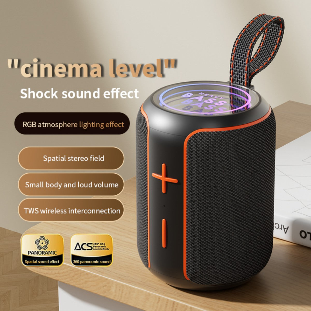 BASS-06 10W Portable Wireless Bluetooth Speaker