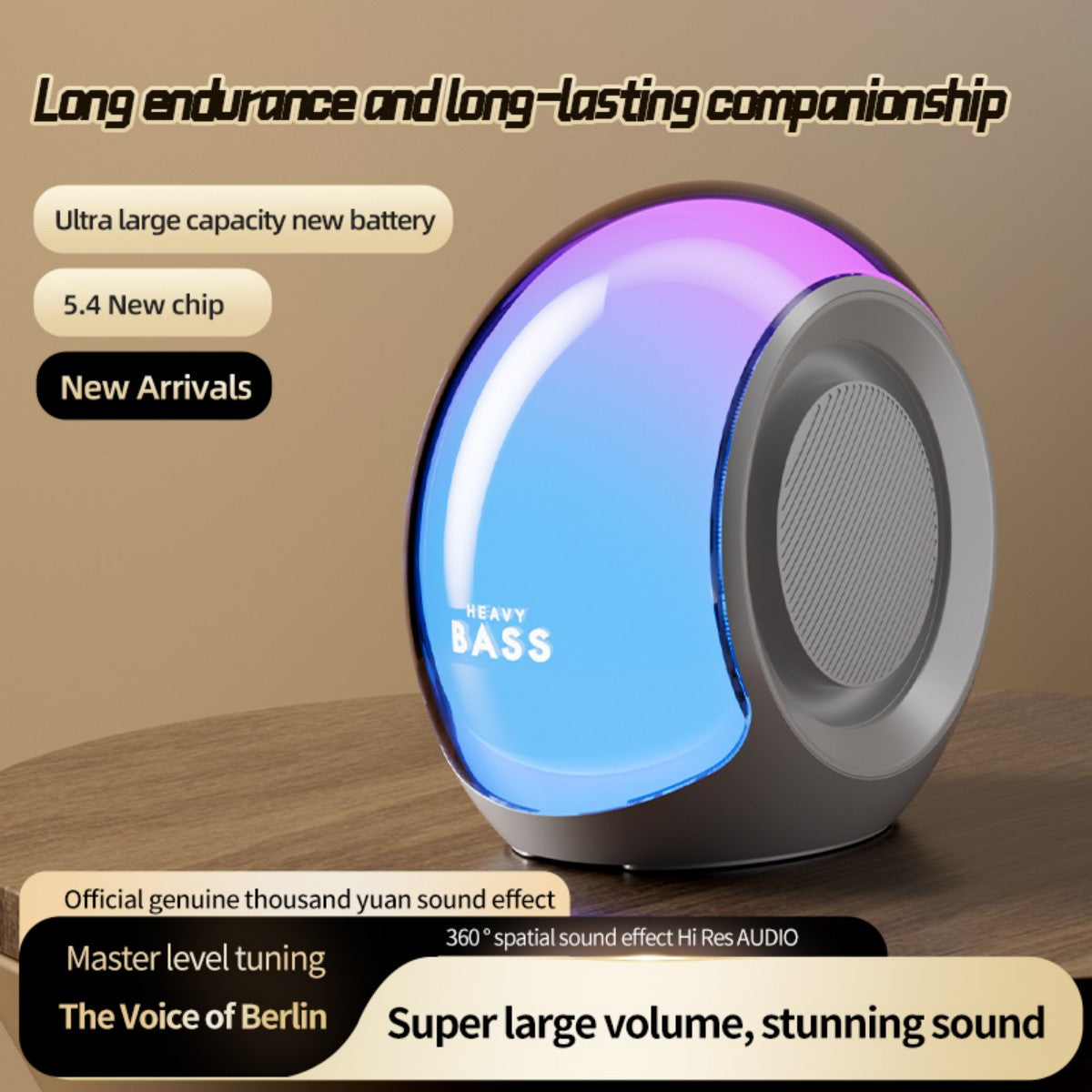 BASS-09 Portable Wireless Bluetooth Speaker