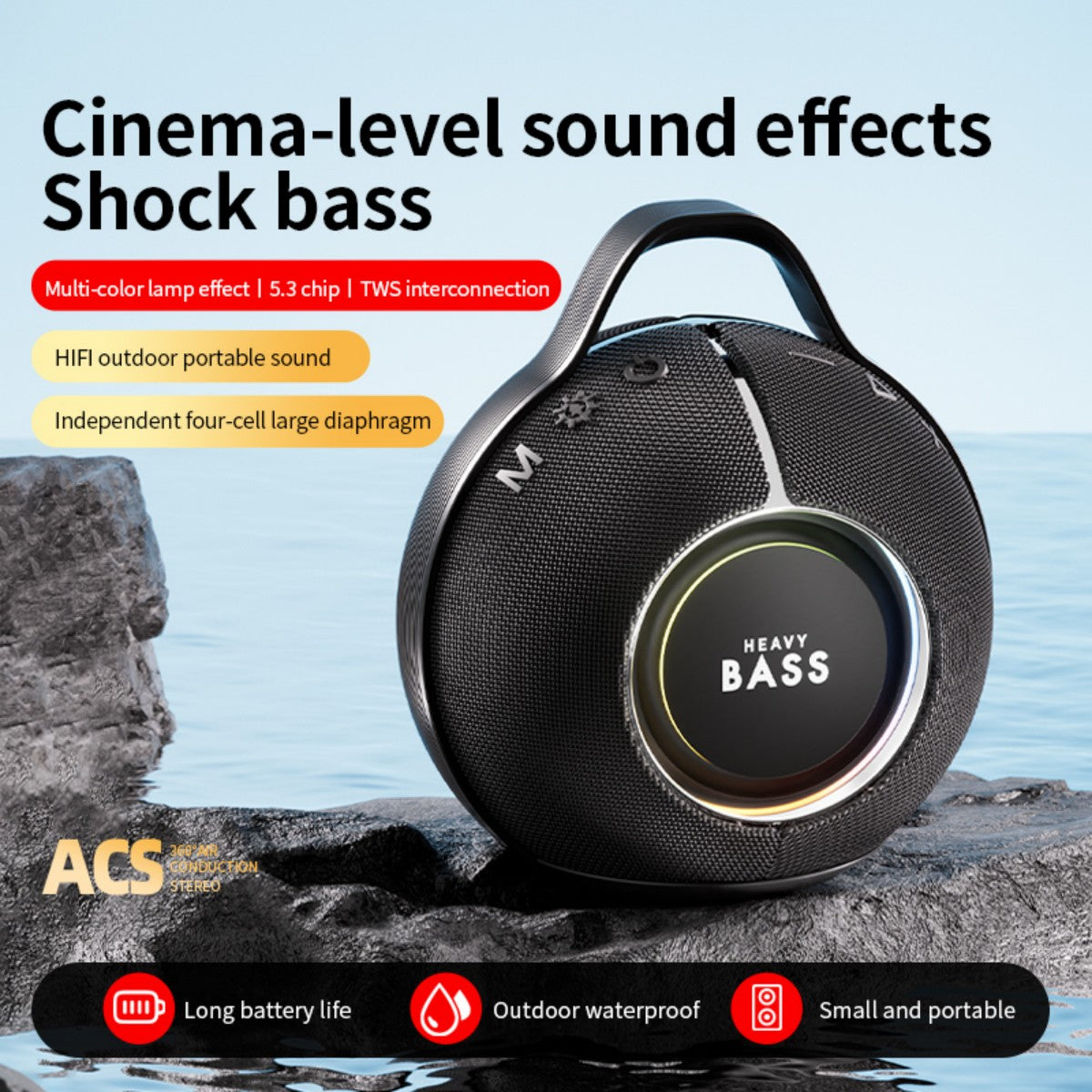 BASS-30 Portable Wireless Bluetooth Speaker