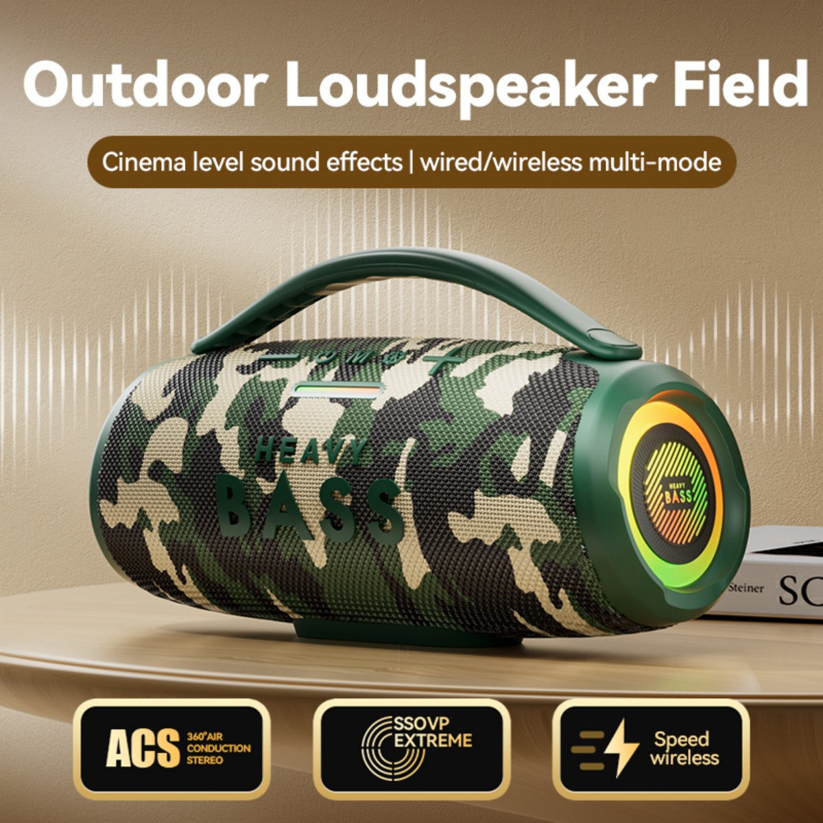 BASS-31 Portable Wireless Bluetooth Speaker
