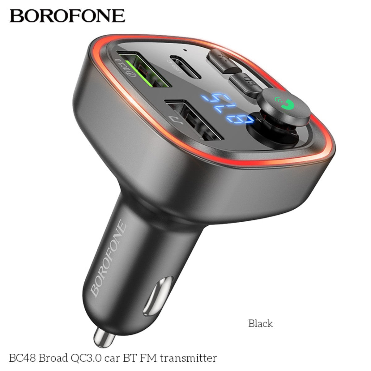 BOROFONE BC48 Broad QC3.0 Car BT FM Transmitter