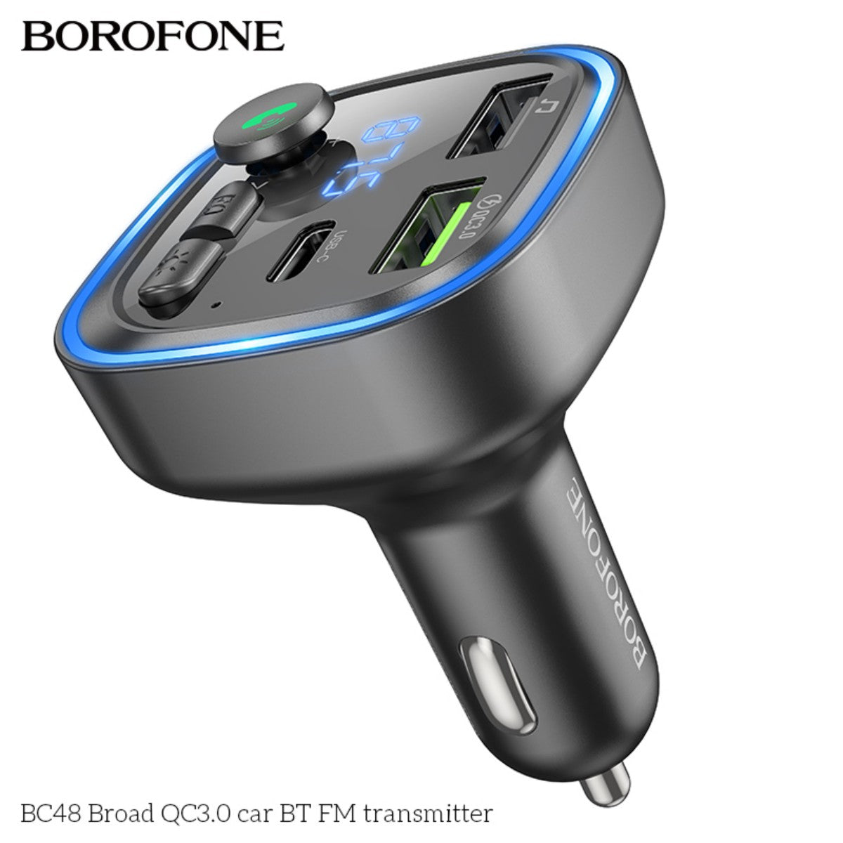 BOROFONE BC48 Broad QC3.0 Car BT FM Transmitter
