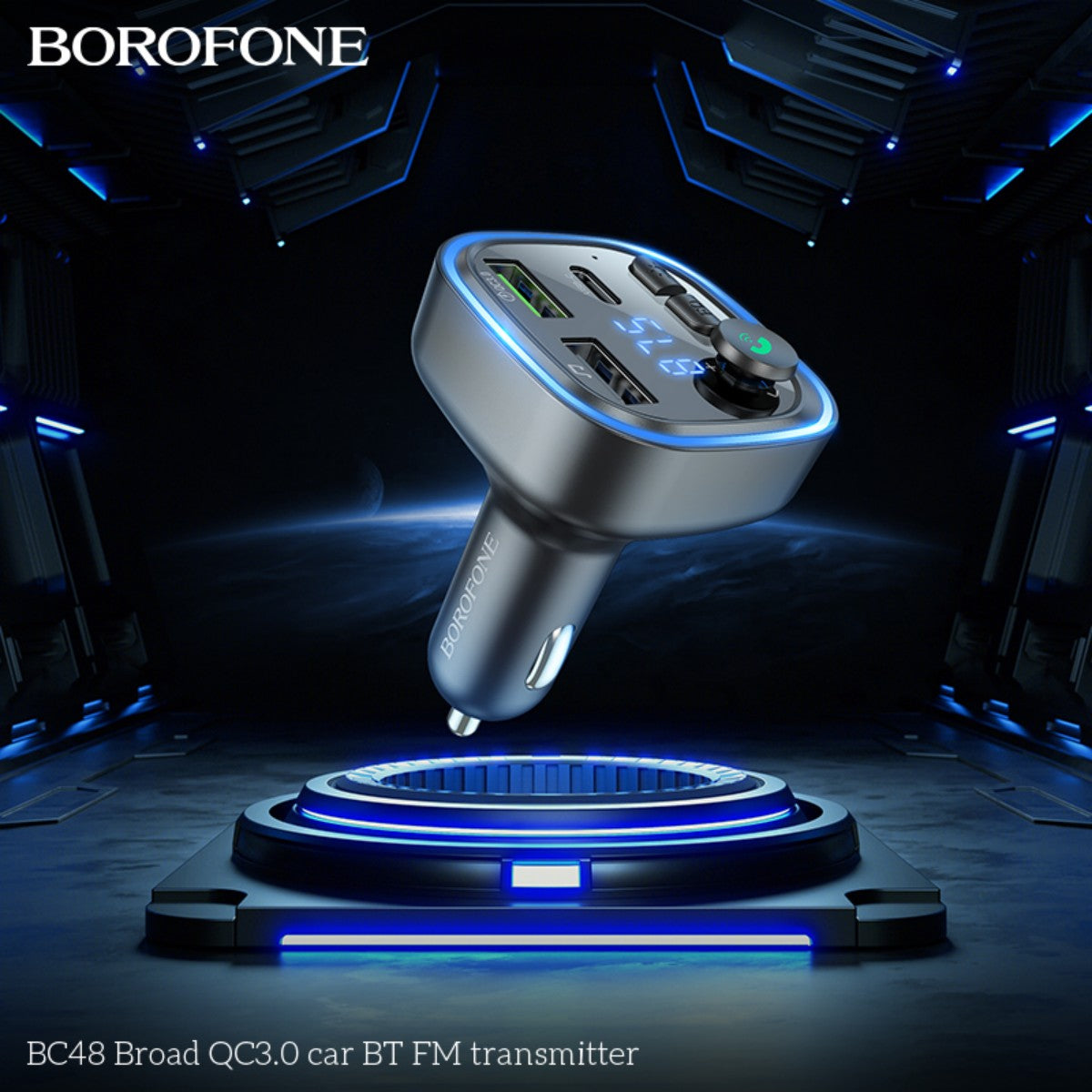 BOROFONE BC48 Broad QC3.0 Car BT FM Transmitter