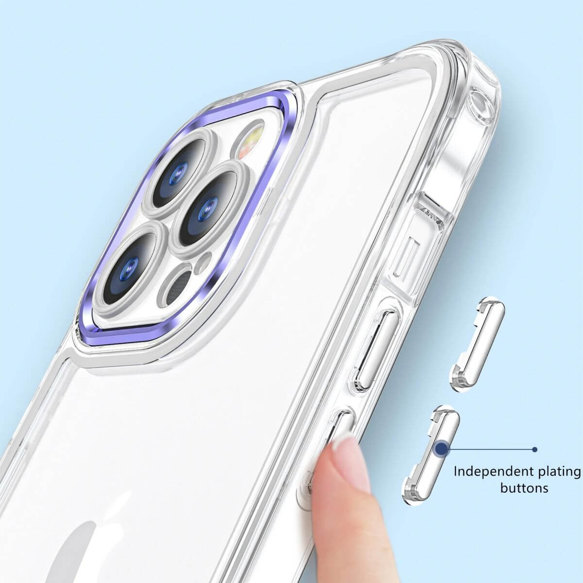 iPhone 7/8 Plus Clear Case Be Rugged-Responsive Buttons-Hugmie