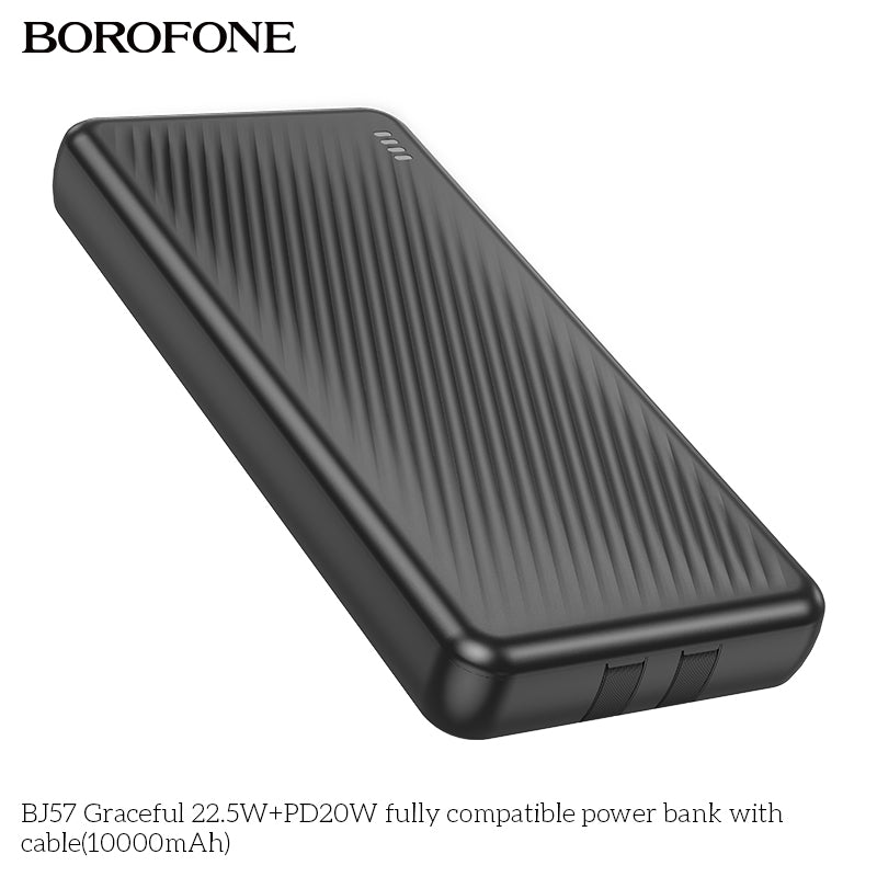 BOROFONE BJ57 Graceful 22.5W+PD20W Fully Compatible Power Bank with Cable(10000mAh)